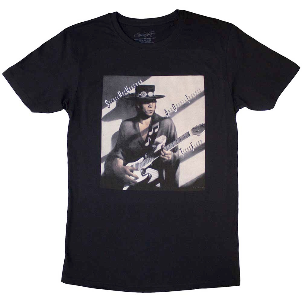 Stevie Ray Vaughan - Texas Flood Album Cover Tshirt Homme - Noir